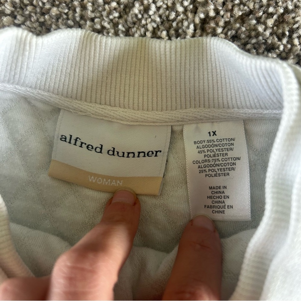 [Alfred Dunner] Colorblock Quilted Sweater - Picture 6 of 8